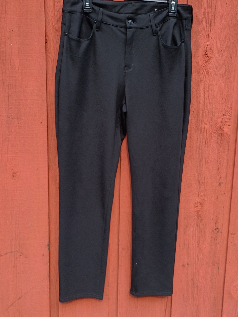 Women's Chico's Black Slim Stretch Chinos Sz 2 Reg Sz 12